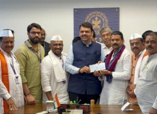 महाराष्ट्रातील पूरग्रस्तांच्या मदतीला धावली आळंदीची माऊली!… — आळंदी देवस्थानकडून मुख्यमंत्री सहायता निधीस तब्बल २१ लाखांची मदत…