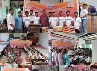 टिआरजी कंपनी संचालकांकडून दिव्यवंदना आधार फाउंडेशनला राशन व फ्रुटचे दान!