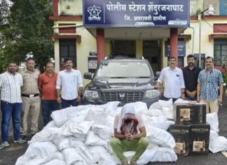 अमरावतीत अवैध गुटखा वाहतूक; पोलिसांची कारवाई, १५ लाखांचा मुददेमाल जप्त…