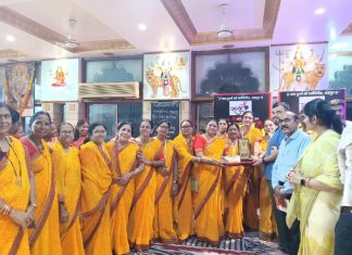 जगन्नाथ बाबा गुरुदेव महिला भजन मंडळ प्रथम क्रमांकाने सन्मानित…. — नवरात्री उत्सवानिमित्त भजन स्पर्धा…