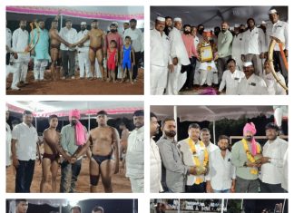 टाकळी येथे कैं.झुंजार सोलनकर वस्ताद यांच्या सातवे पुण्यस्मरणा निमित्त निकाली कुस्त्याचे भरविण्यात आले जंगी मैदान!… — हजारो पैलवान कुस्ती मल्ल-शौकिनांची उपस्थिती….