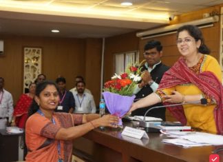 संगीता भोयर यांची महिला व बालकल्याण सभापतीपदी निवड… — उपसभापतीपदी सईदाबी ताजू शेख यांची निवड..