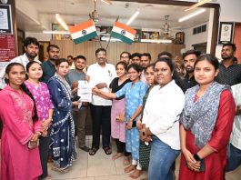 प्रियंका चिताडेंच्या नेतृत्वात आमदार सुधीर मुनगंटीवारांना निवेदन सादर!..