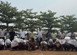 ब्रेकिंग न्यूज… — खेडेगांवच्या जगंलात सूरू असलेल्या जूगार अड्ड्यावर पोलीसांची धाड… — २२ आरोपींना अटक ७१ लाखाचा मुद्देमाल जप्त…