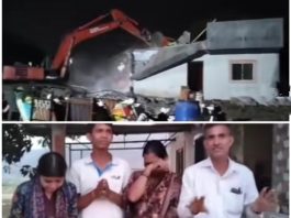Home Demolished for Ring Road Project, Leaving Family Homeless; Wife and Daughter Weep Bitterly! — A Dictatorial Glimpse of Illegal and Inhumane Action Revealed! — “Who is the official who authorized the demolition of a house while the matter was sub judice? “Is the Maharashtra Government a ‘Bulldozer Government’?”