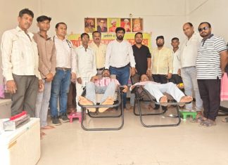संत शिरोमणी गोरोबा काका यांच्या पुण्यतिथी चे औचित्य साधून रक्तदान शिबिराचे आयोजन… — १८ रक्त दात्यांनी केले रक्तदान…