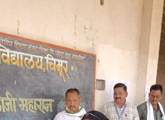न्यू राष्ट्रीय विद्यालय चिमूर येथे ग्रामजयंती…