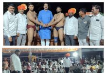 प्रत्येक कुटुंबात, घराघरात एक तरी पैलवान असावा :- माजी मंत्री हर्षवर्धन पाटील…. — नरसिंह जयंती उत्सवा निमित्त भव्य आणि दिव्य निकाली कुस्त्याचे करण्यात आले आयोजन….