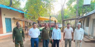 चारभट्टीच्या जगंलात अवैध रेती वाहतूक करणारा ट्रॅक्टर जप्त… — वन विभागाची कार्यवाही…