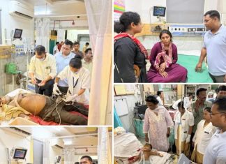 एसटी बसचा अपघात,तिघांचा मृत्यू,अनेक जखमी….