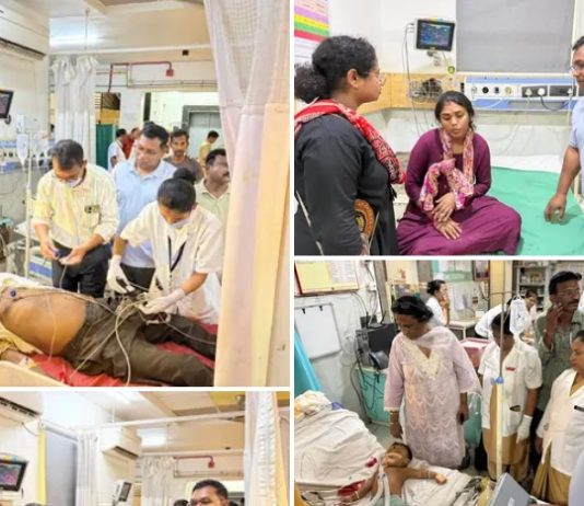 एसटी बसचा अपघात,तिघांचा मृत्यू,अनेक जखमी….