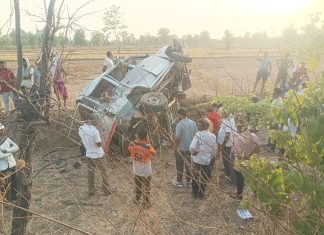 सूरसूंडी जवळ वरातीचा बोलेरो वाहनाला अपघात, १ ठार तर १६ वरहाडी जखमी…