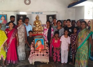 जेतवन बुद्ध विहार मालेवाडा येथे त्यागमूर्ती रमाई भीमराव आंबेडकर यांच्या स्मृतिदिनानिमित्त अभिवादन…