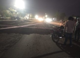 महामार्गावरील खोदाकामामुळे झाला अपघात….