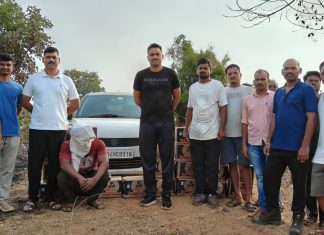 अवैधपणे दारू तस्करी करणारे वाहन पकडले,आरोपी सह ४ लाख ५२ हजाराचा मूद्देमाल जप्त…